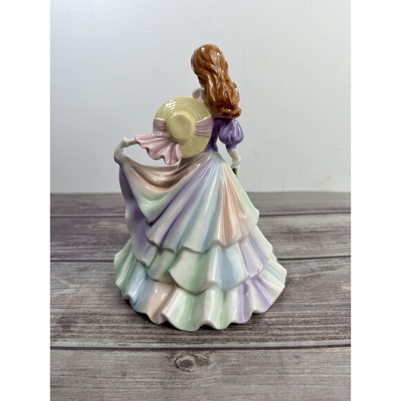 Coalport Sentiments "Picked Especially for You" Bone China Lady Figurine 2005 - Picture 4 of 17